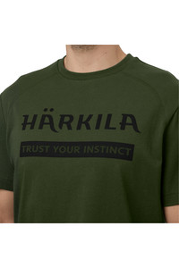 2023 Harkila 2 Pack Mens Logo T-Shirt 160105033 - Duffel Green / Phantom